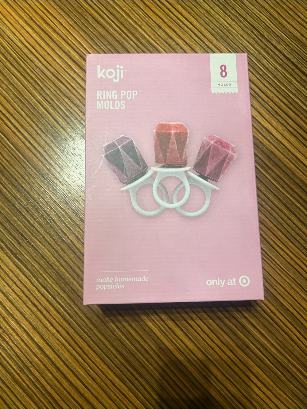Pink Ring Pop Molds - 8 Count Party Popsicle Molds